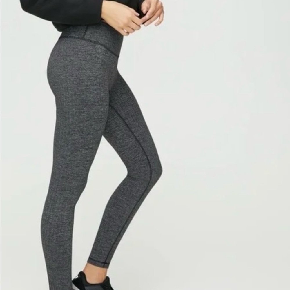 TNA Gray Leggings with Supportive Waistband